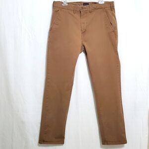 Levi Strauss Chinos Dark Tan Cotton Blend 34 Waist